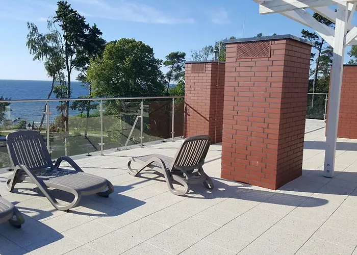 Klifowarewal Z Widokiem Na Morze Apartamento Rewal